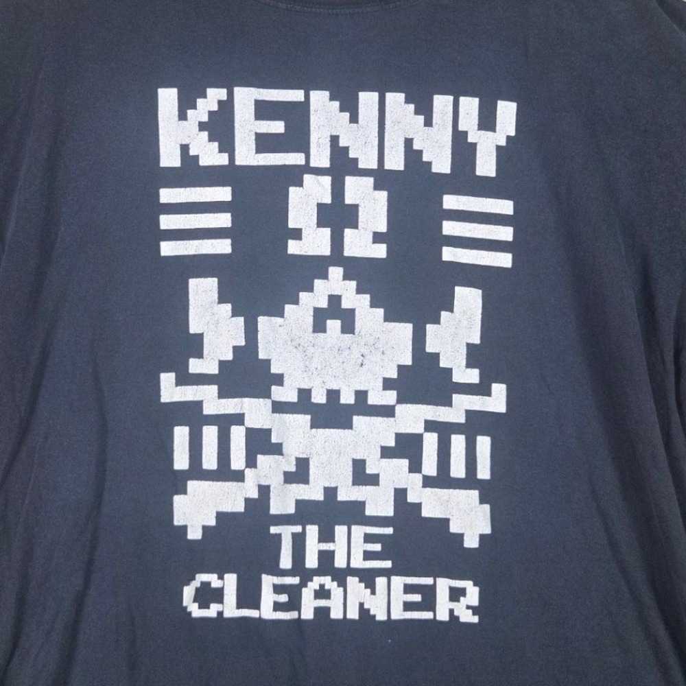 Gildan Kenny Omega T-Shirt Mens 2XL Black Pixel Cleaner Bullet Club Wrestling